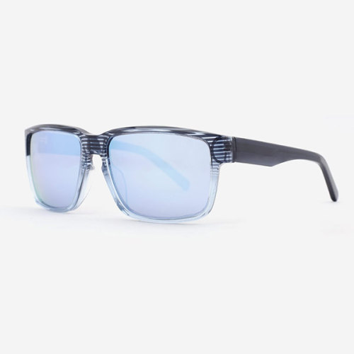 Rectangular Fashion Sport Acetate Male's Sunglasses