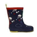 Unisex-Child Waterproof Printed Rain Boot