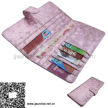 Leather Name Card Wallet with Purse (JJ-L-WALLET05)