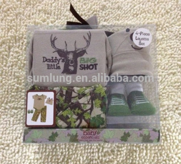Baby animal clothes fawn romper Trousers socks baby gift set