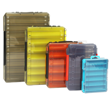 Hete dubbelzijdige visserij Lure Tackle Box: Minnow, Squid en Jig Lures in ABS Plastic