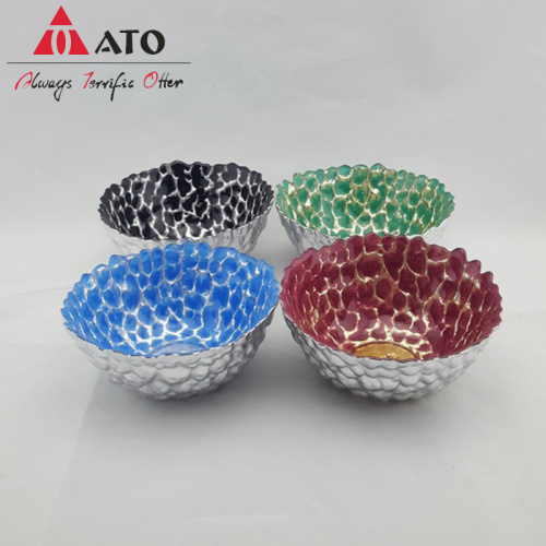 European Tray Embossed bowl with Aluminzing&Spray