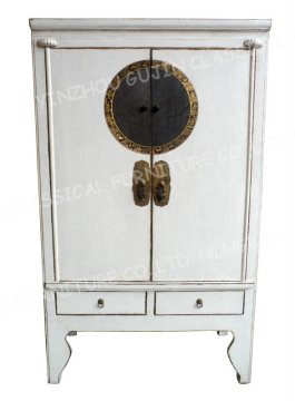 Oriental antique wooden wardrobe