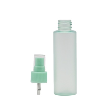 Clear Frosted Green Plastic Spray Bottle Package 100ml