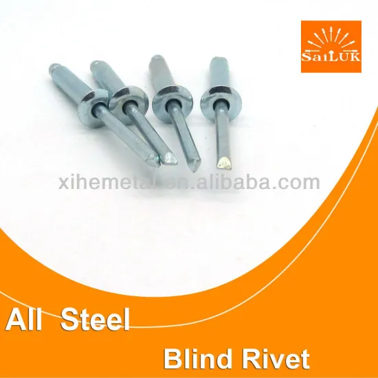 Profession Steel blind rivet factory Flat head Plating blind rivet