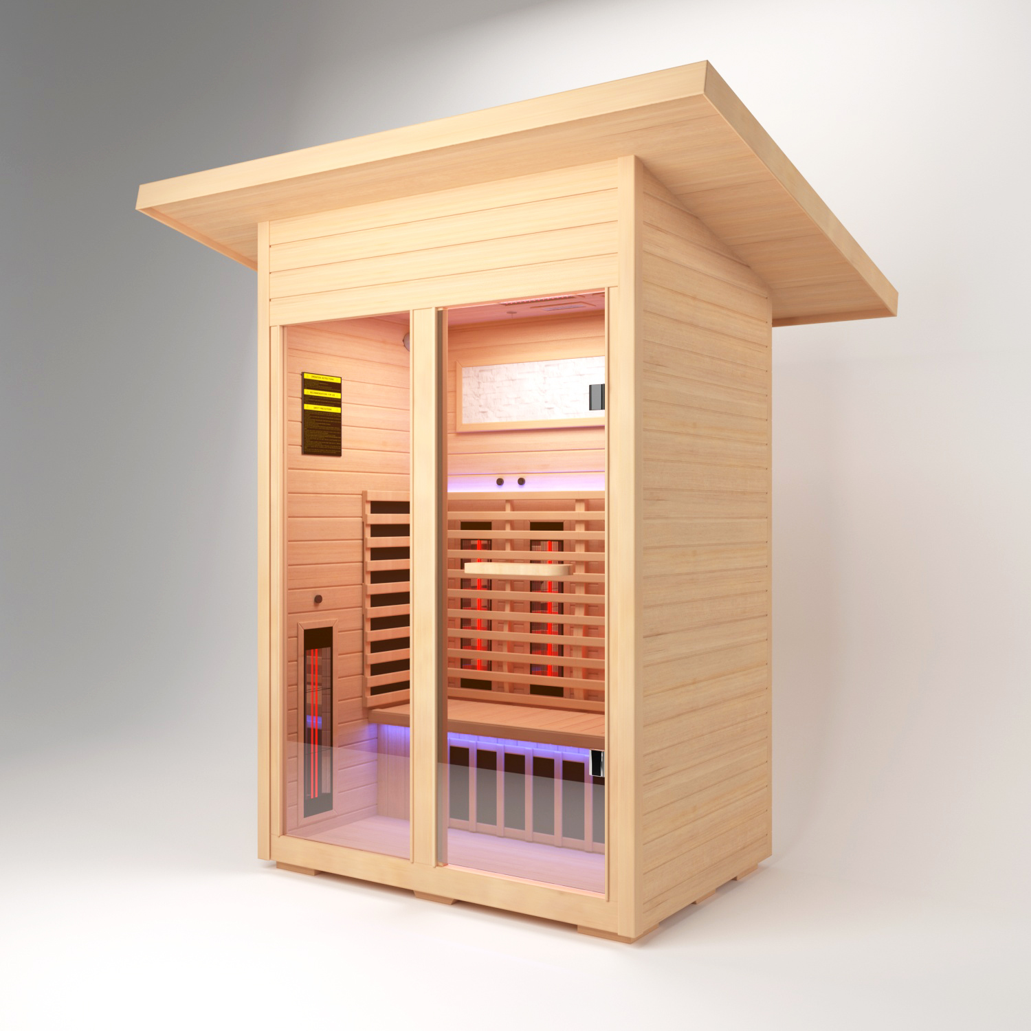 Canada Hemlock Double Far Infrared Sauna