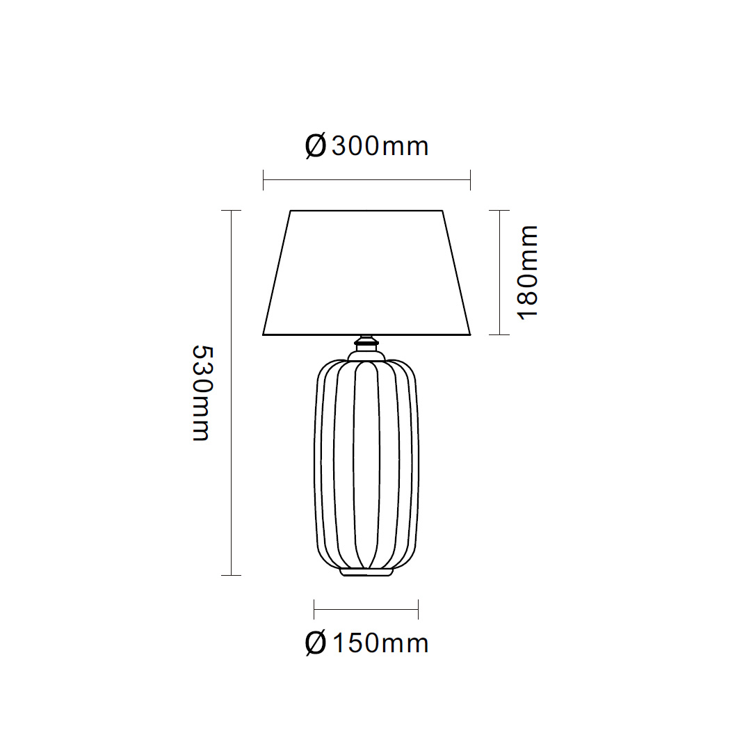 Tall Gradient color Ceramic Table Lamp-06