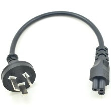 20CM Australian AU Ac Power cable plug IEC 320 C5 Cloverleaf short Power cord For AC Adapter Laptop Notebook