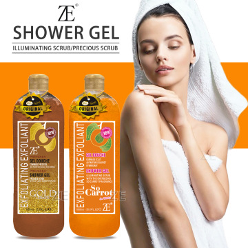 Super Whitening Shower Cream with Exfoliating Gel for Nourished and Hydrated Skin