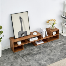 Elegant Latest TV Cabinet with Wooden Finish