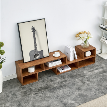 Elegant Latest TV Cabinet with Wooden Finish