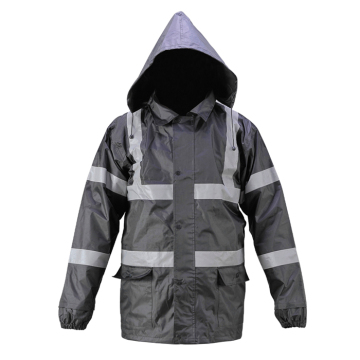 Waterproof High Visibility Reflective Raincoat