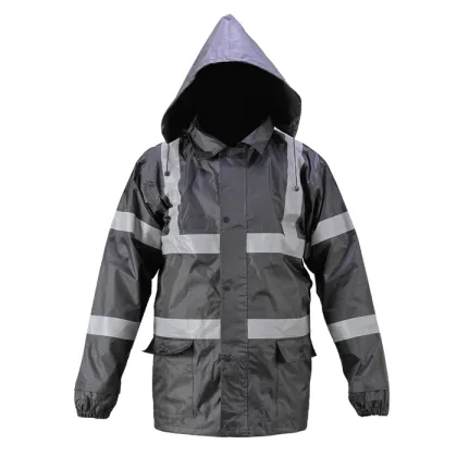 Waterproof High Visibility Reflective Raincoat