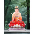 White Marble seated statue of Guanyin Bodhisattva