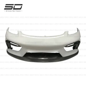 Half Carbon Fiber Front Bumper Set for Porsche 718