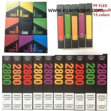 2%/5% NIC 일회용 vape 퍼프 플렉스 2800 퍼프