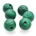 Balles et sphères de chakra malachite de 12 mm pour l&#39;équilibre de la méditation
