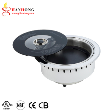 Korean BBQ Grill Commercial Restaurant Equipment - Electric Stove Oven Hot Pot Grill with ETL CE CB