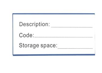 Oem Blue / Red / Orange Plastic Case Magnetic Label Holder Used In Warehouse 80x150mm 31045