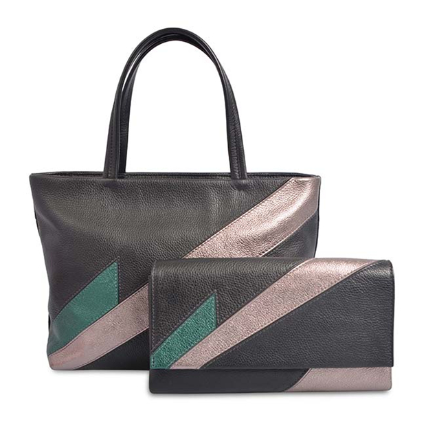 Women Fashion Handbag Set 3pcs Patchwork Composite Bag