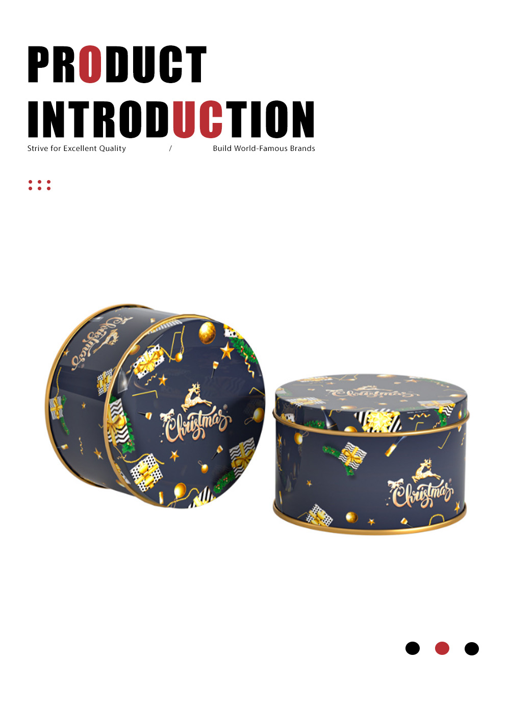 10-Christmas round tin can-X