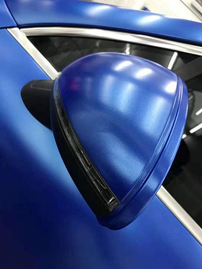 Blue Pearl Metallic Car Chrom Vinyl Wrap Flexible ROHS zugelassen 2