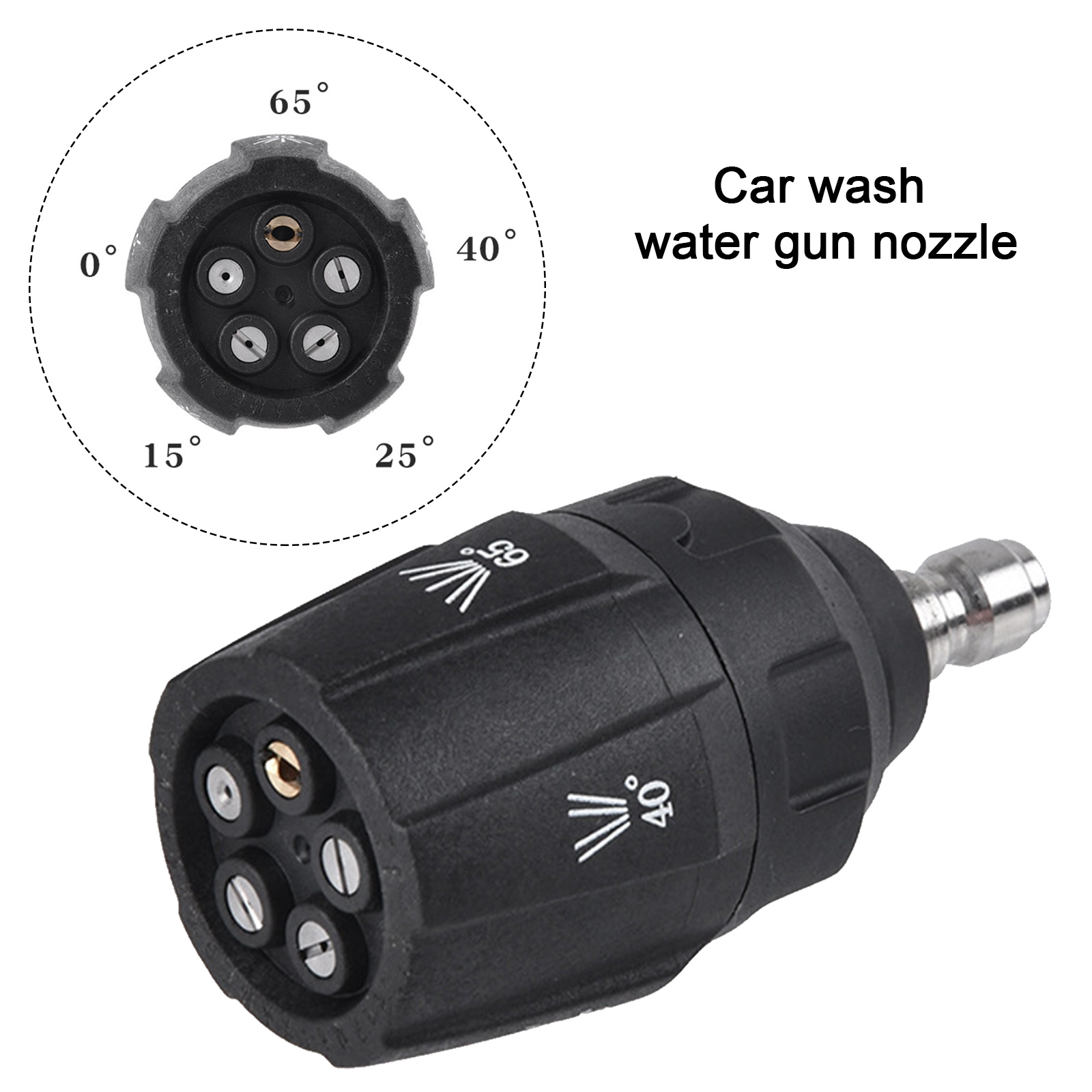 Bulle chaude 5 po 1 en une pièce G1 / 4 mâle à haute pression mâle 0 15 25 40 65 buse connectez le pistolet de lave-auto adaptaire rapide