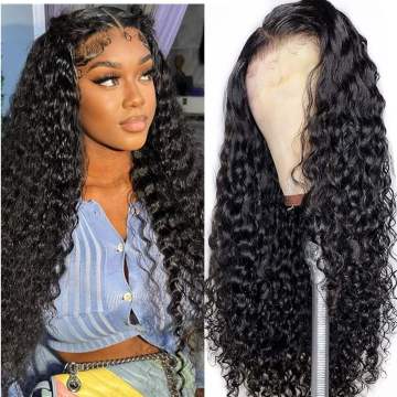 Water Wave Human Hair Wigs for Black Women