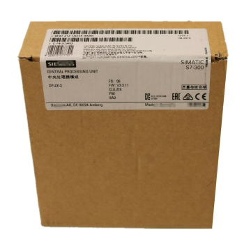 SIEMENS SIMATIC S7-300 CPU 312 with MPI, 24V DC Power Supply - 6ES7312-1AE14-0AB0