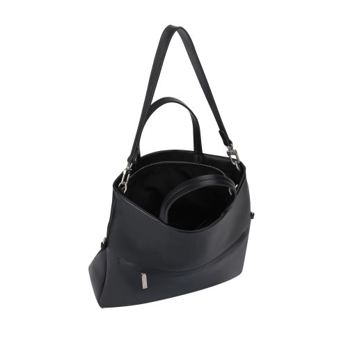 Trendy Genuine Leather Underarm Tote Bag