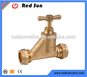 HR4040 factory manufacture forged brass handle water stop valve