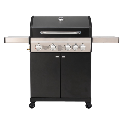 Parrilla de gas propano de 4+1 quemadores con gabinete