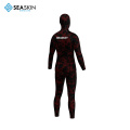 Seaskin 5mm Men Spearfishing Wetsuit dengan Hood