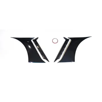 GT350 Style PP Material Car Front Bumper & Fender Vents Accessories for Mustang 2015-2021