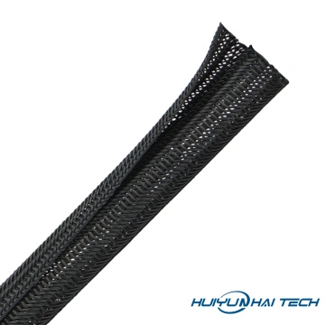 Flame Retardant PET Expandable Braided Sleeving For Cable China Manufacturer