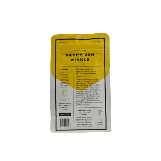 Coffee Bags With Valve And Zpper Bag Packaging