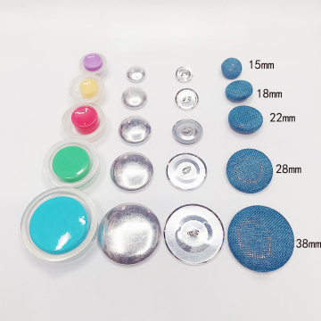 Factory Wholesale Craft Supply: 1 Set of Buckle Tools, Buttons, Plastic Cover Buttons Kit for Cloth and Fabric