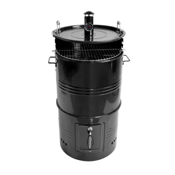 Vertical Barrel Charcoal BBQ: Multi-Function Meat Smoker and Grill