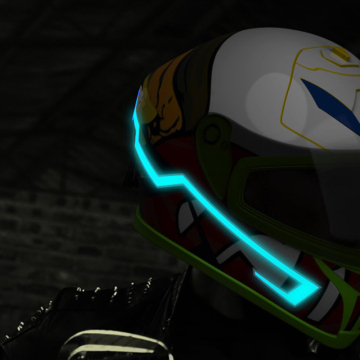 New Arrival: Cool LED Motorcycle Helmet Strip Light - Glowing Safety Night Light