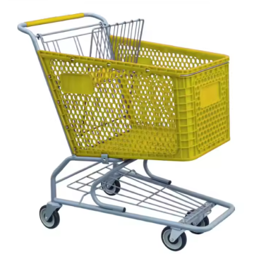 Supermarket Colorful Plastic Shopping Cart