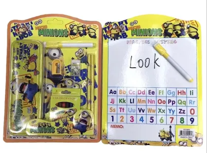 STATIONERY SET WITH NOTENOOK AND RULER