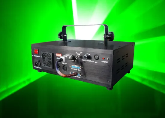 1w Green Disco Laser Lights With Animations , Dmx512 24 Channels , Dj Light For Club