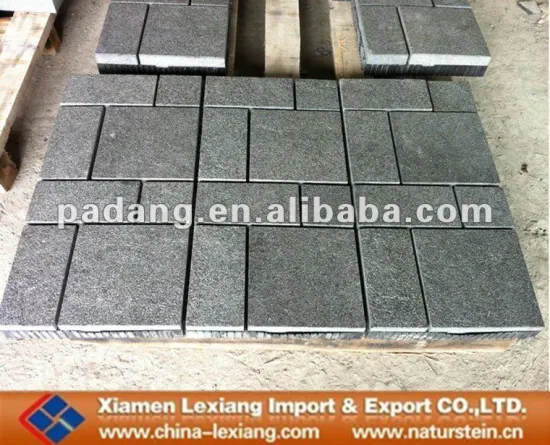 G684 black basalt pattern paving stone