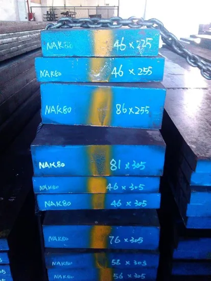 Stable Hardness Steel Nak80 With Hot Rolled For Plastic Molds