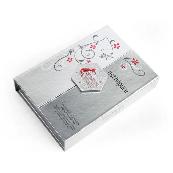 Custom Advanced Cosmetic Gift Box with Silver Print