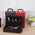Two Leather Red Wine Boxes