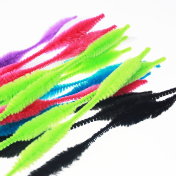 Dacron Bumpy Chenille Tige pour enfants Éducation Couleur assortie