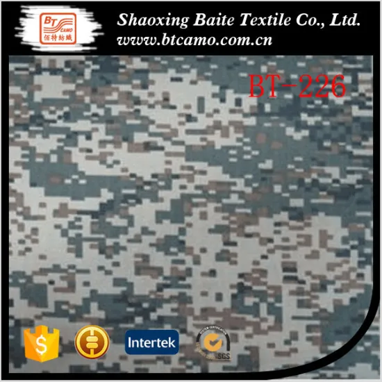 T/C material degital camouflage army navy military uniform fabric