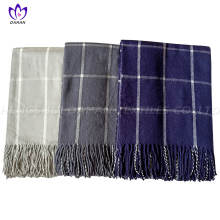 100% Acrylic blanket with tassels for sale