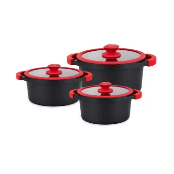 6pcs Die Cast Aluminum Cookware Set - Casserole Set
